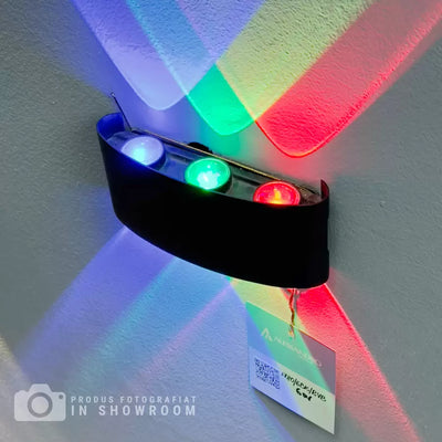 Fantasis прилага LED RGB интериор/екстериор, 6 източника x 1W, IP65, черен, 3000k