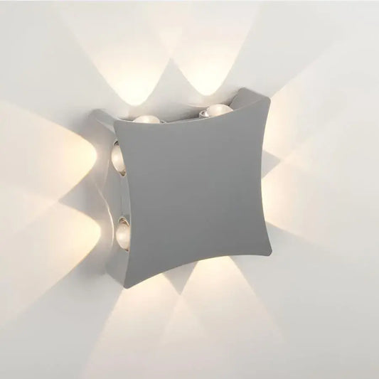 Нанесете Outdoor Hojo LED, 8W, метал, бяло