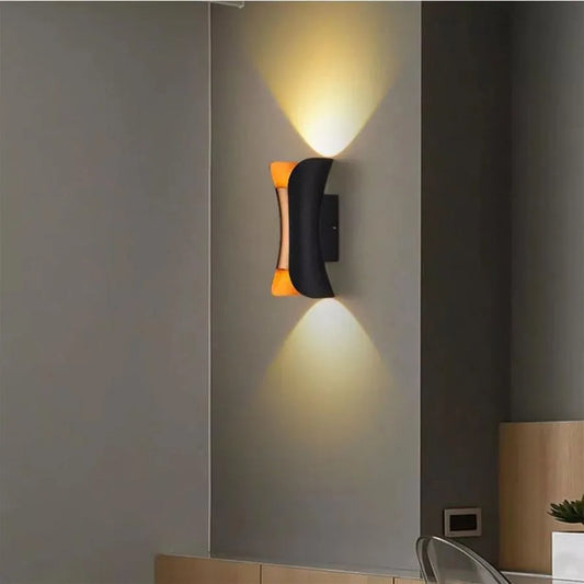 Нанесете външен LED Pauline, 10W, метал, черно и злато