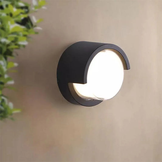 Нанесете външен LED пири, 12W, метал, черно