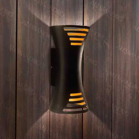 Нанесете LED екстериор Brycen 10W черно злато