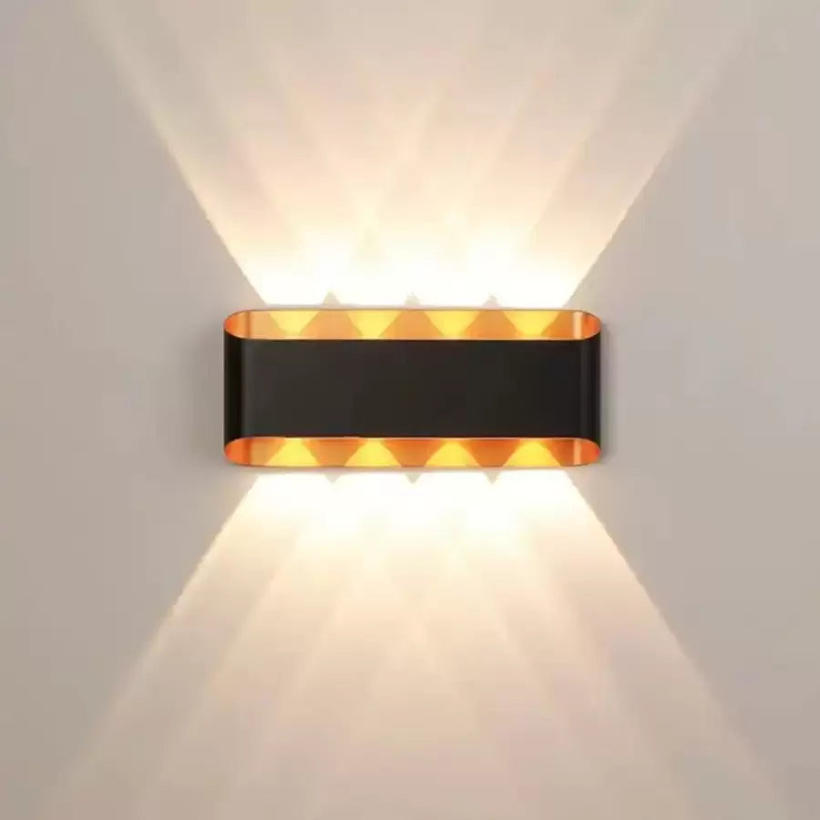 Нанесете LED външен LED Elliot 8W черно злато
