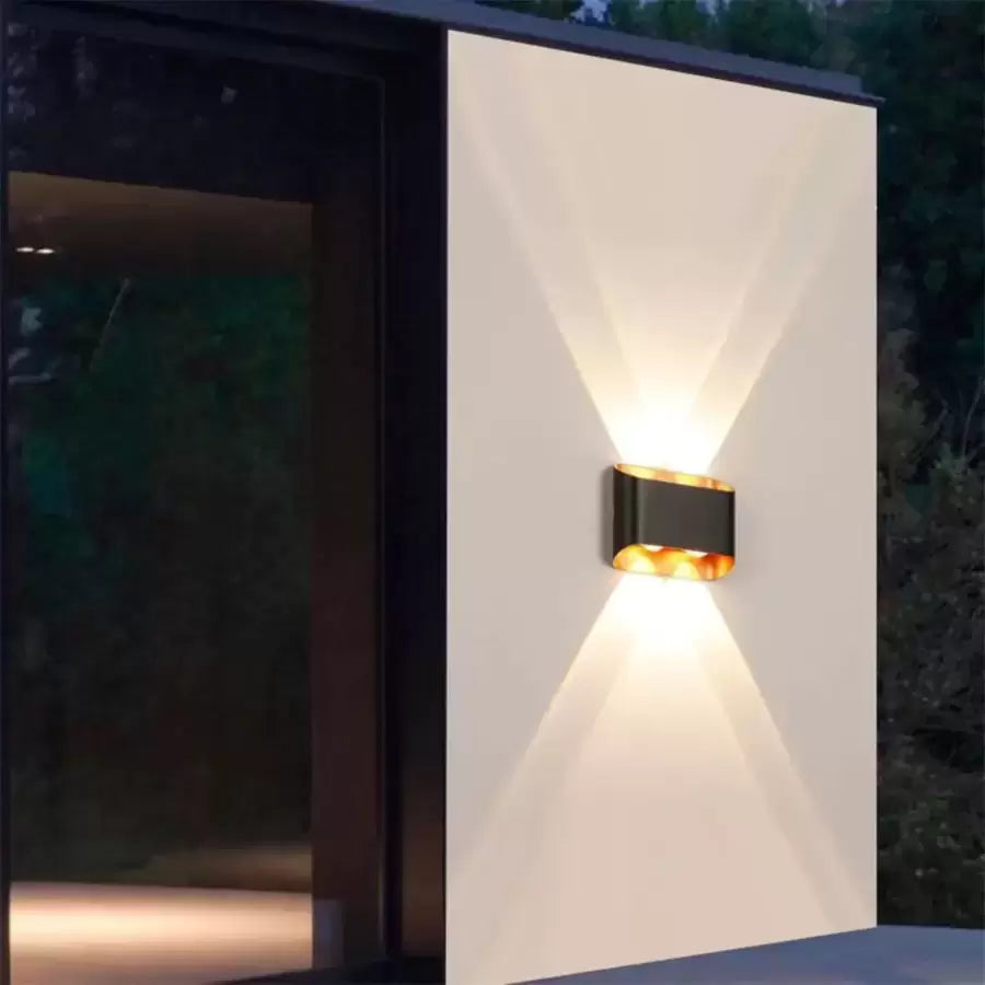 Нанесете външен LED Ellis 4W черно злато