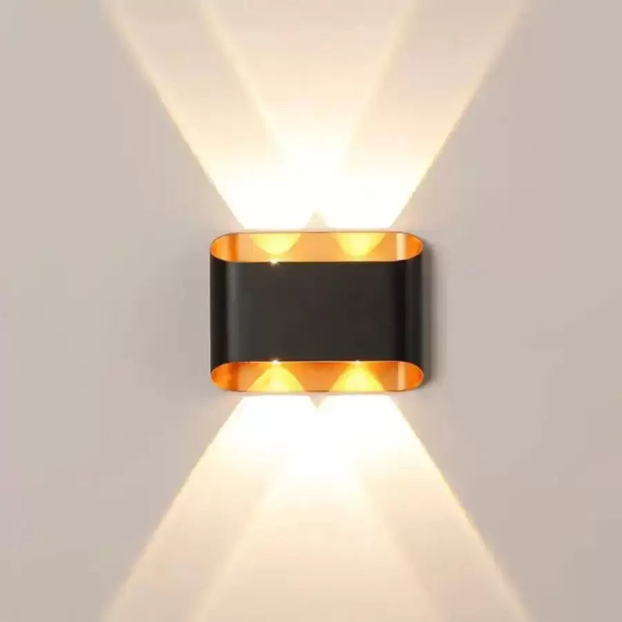 Нанесете външен LED Ellis 4W черно злато