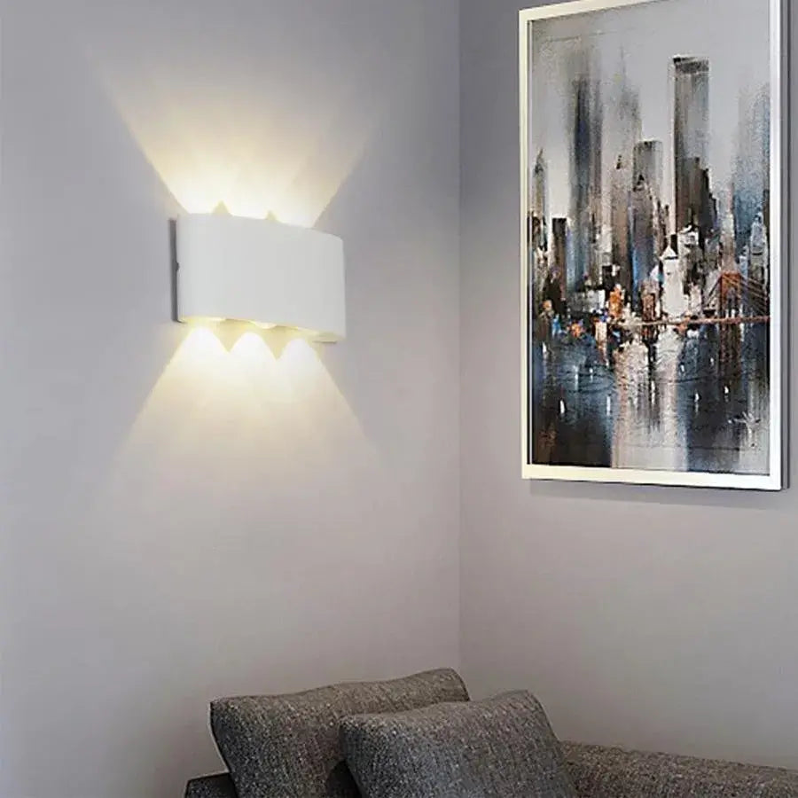 Fantasis Прилагайте външен и интериорен светодиод, 6 източника x 1W, IP65, Metallic, White, 3000K