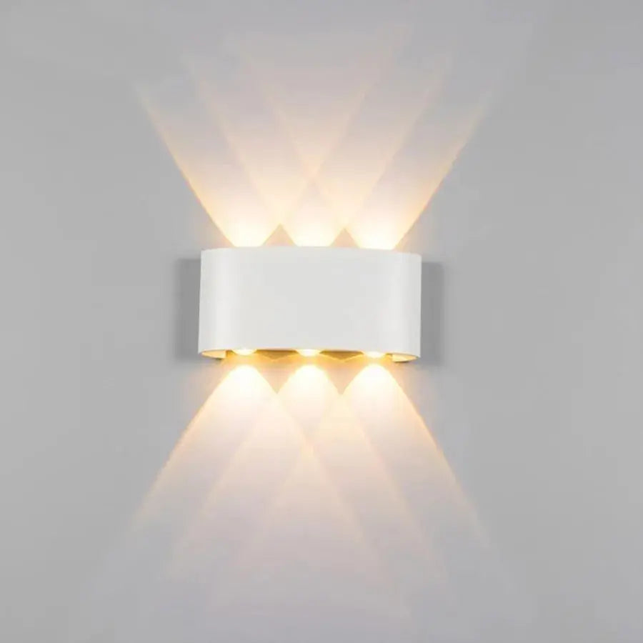 Fantasis Прилагайте външен и интериорен светодиод, 6 източника x 1W, IP65, Metallic, White, 3000K