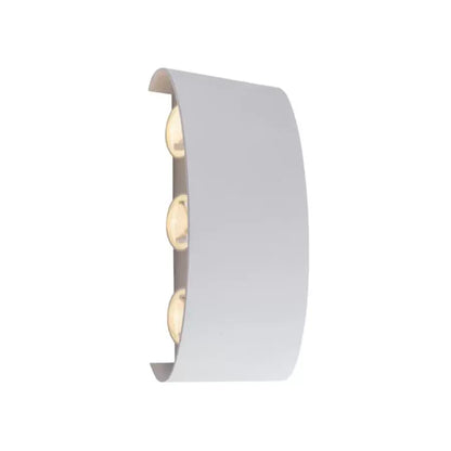 Fantasis Прилагайте външен и интериорен светодиод, 6 източника x 1W, IP65, Metallic, White, 3000K