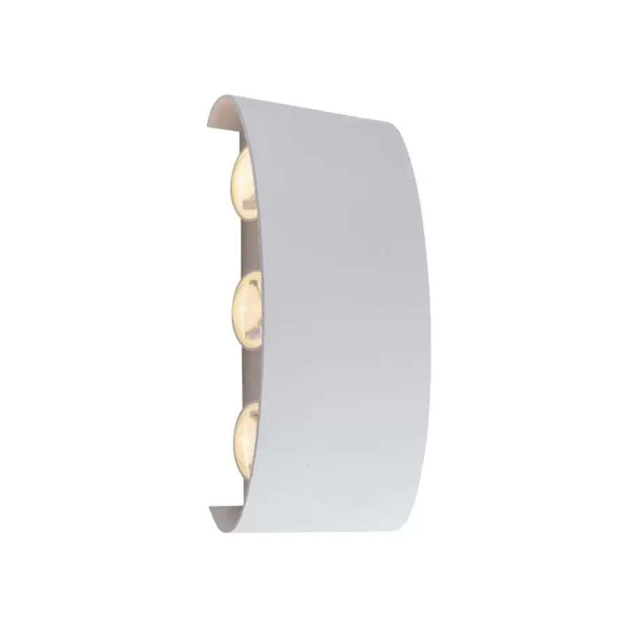 Fantasis Прилагайте външен и интериорен светодиод, 6 източника x 1W, IP65, Metallic, White, 3000K