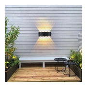 Fantasis Прилагайте външен и интериорен светодиод, 8 източника x 1W, IP65, Metallic, Black, 3000K