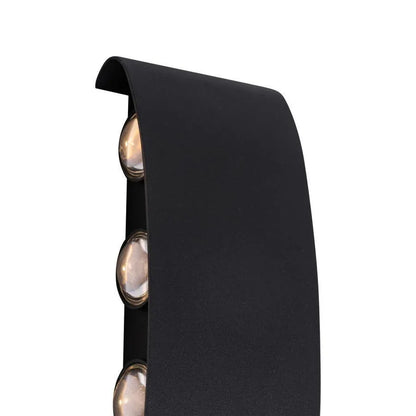 Fantasis Прилагайте външен и интериорен светодиод, 8 източника x 1W, IP65, Metallic, Black, 3000K