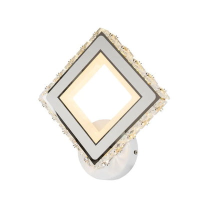 Нанесете Terrano LED с кристали, квадрат, 24W, студена/гореща/неутрална светлина, бяла и неръждаема