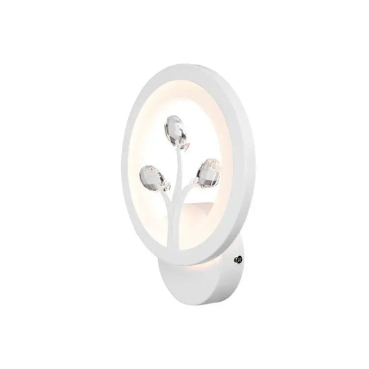 Нанесете LED DAISY, 13W, студена/гореща/неутрална светлина, бяла с кристал