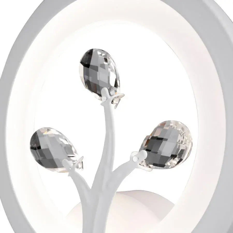 Нанесете LED DAISY, 13W, студена/гореща/неутрална светлина, бяла с кристал