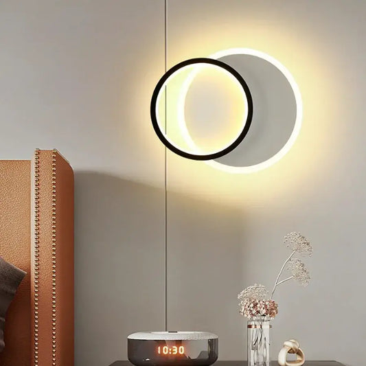 Нанесете LED Smalon, 27W, 2 кръга, студена/гореща/неутрална светлина, черно и бяло