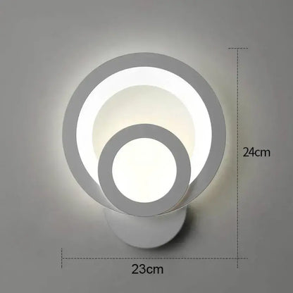 Нанесете Urban LED 19W Кръгъл лек/топъл/неутра акрил и бял метал