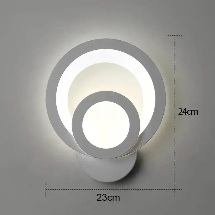 Нанесете Urban LED 19W Кръгъл лек/топъл/неутра акрил и бял метал