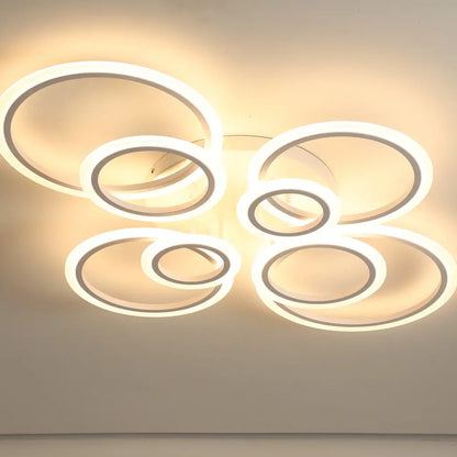 LULUS LED 130W WHITE BETTY - 8 кръга, подразбиращ се, студена/гореща/неутрална светлина