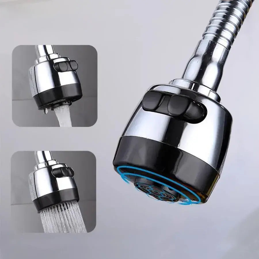 LB003 Chromium Chrome Kitchen Batter, гъвкава тръба, керамична касета, пълен комплект с фитинги и фиксираща система