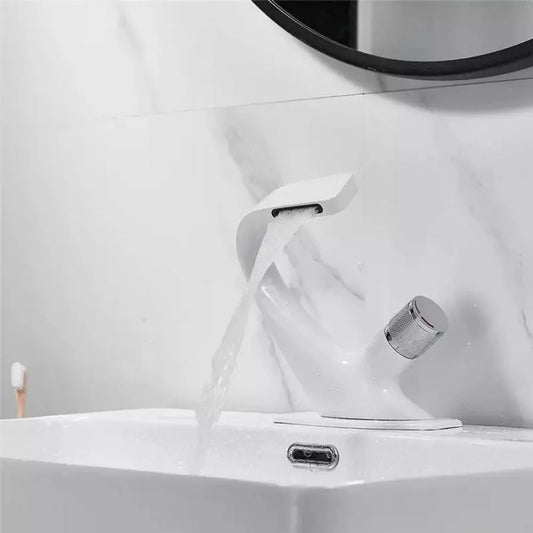 Washbasin батерия, санитарен месинг, бял, OD/2058
