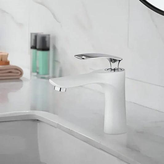 Washbasin батерия, санитарен месинг, бял, OD/2069