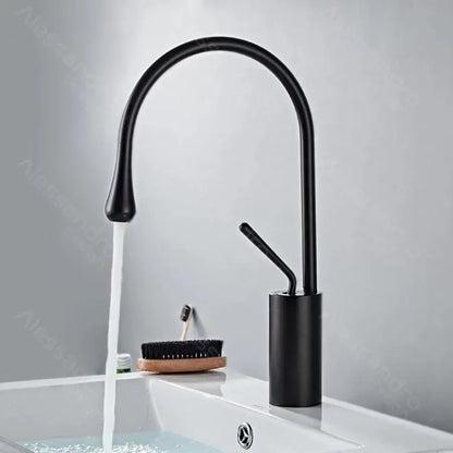 Washbasin батерия, санитарен месинг, черен, Wzy/327/b
