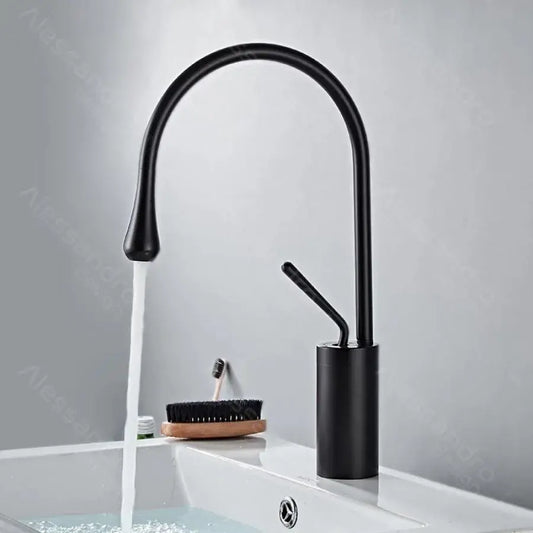 Washbasin батерия, санитарен месинг, черен, Wzy/327/b