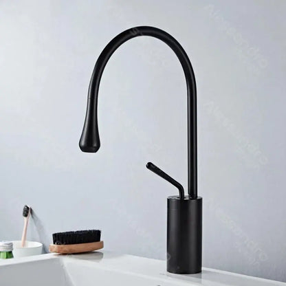 Washbasin батерия, санитарен месинг, черен, Wzy/327/b