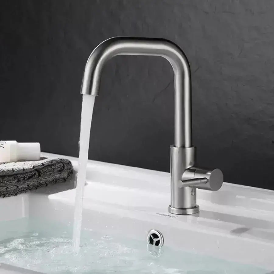 Washbasin батерия, неръждаема стомана 304, сатен, MP007