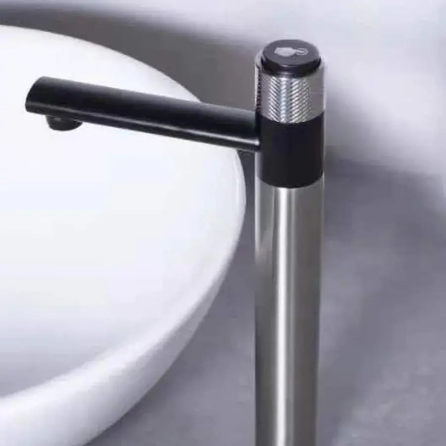 Батерия Washbasin Студена вода Старт-стоп от неръждаема стомана UP304, сатен, YSQ/108