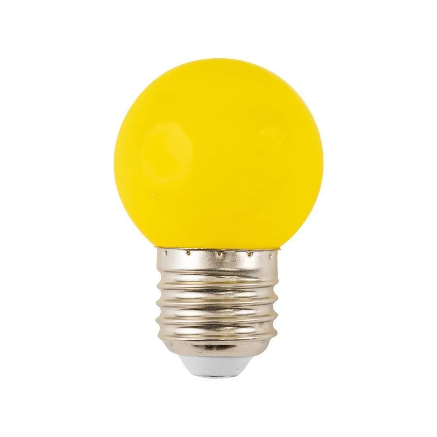 LED крушка, E27, 2W, жълто