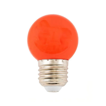 LED крушка, E27, 2W, червено