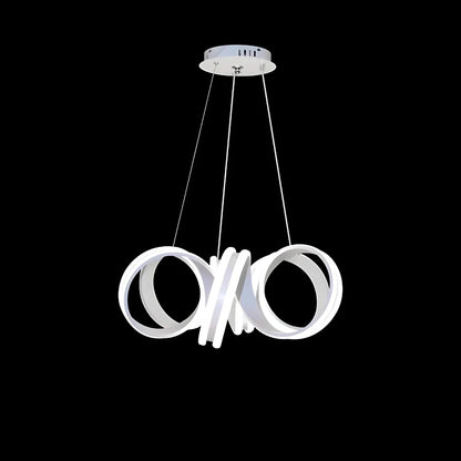 LED полилей, окачен с Infinity Twist 180W дистанционно управление, вълнообразно, студено/гореща/неутрална светлина, бяла, бяла, регулируема височина