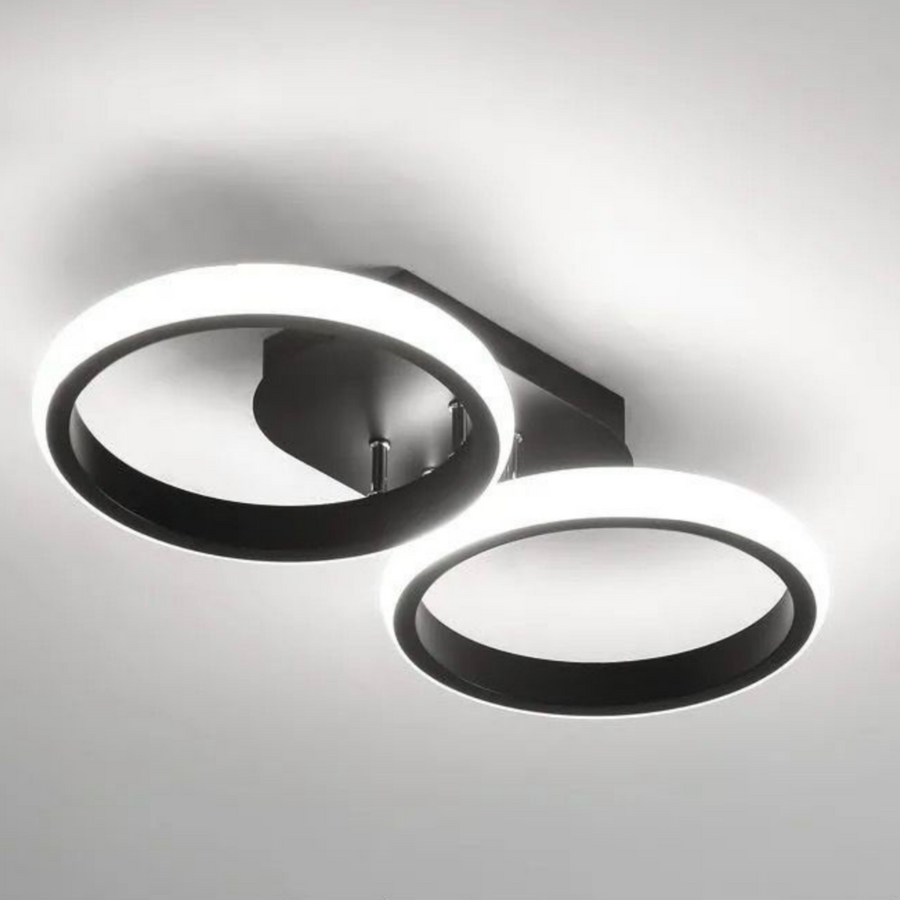 LED LED Elio Celio, 16W, 2 кръга, студена/гореща/неутрална светлина, черно
