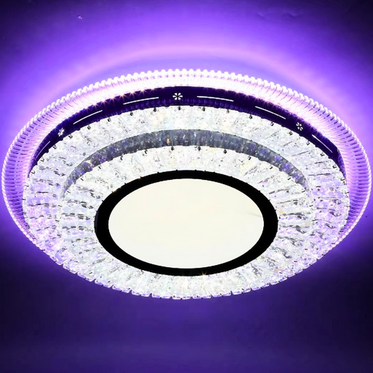 LED полилей с Miralux Krysola Remote Control, 96W, студена/гореща/RGB светлина, черно, черно