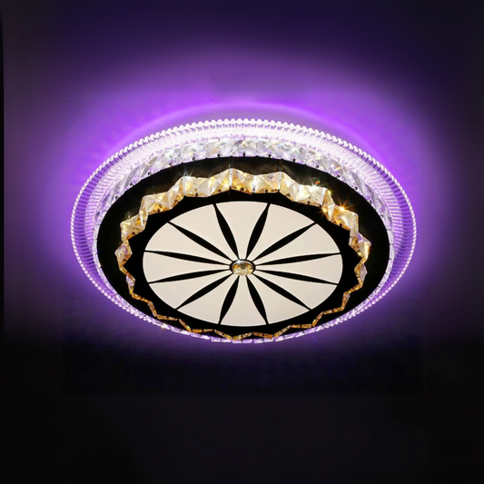 LED полилей с дистанционно управление Miralux, 96W, студена/гореща/RGB светлина, нестабилна, черна