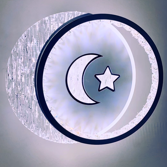 LED LED Nyxora Circulo, 36W, 2 кръга, студена/гореща/неутрална светлина, черна