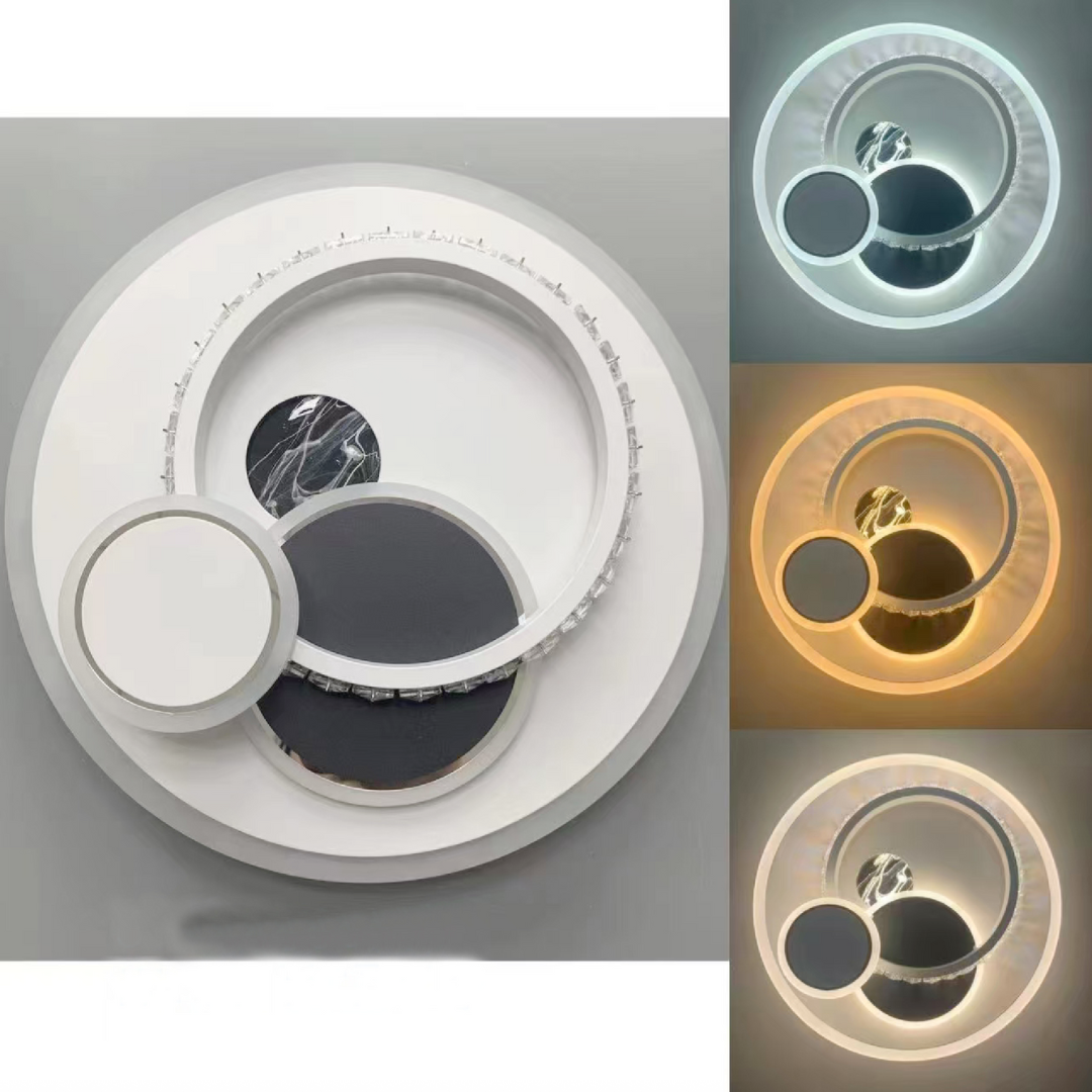 LED LED HELIOX, 43W, 4 кръга, студена/гореща/неутрална светлина, черно