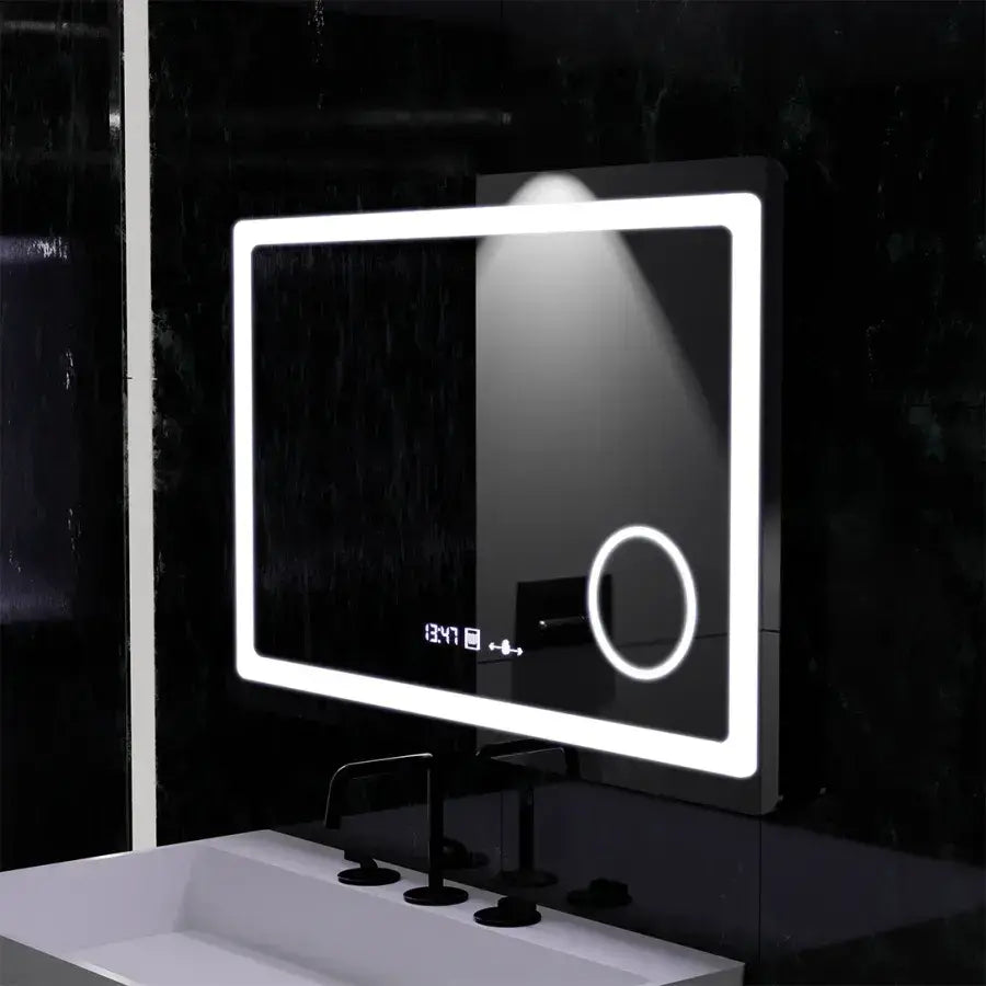 Огледало LED правоъгълна 90x60cm Souverain Motionglow Marcello Dishalict Clock System System