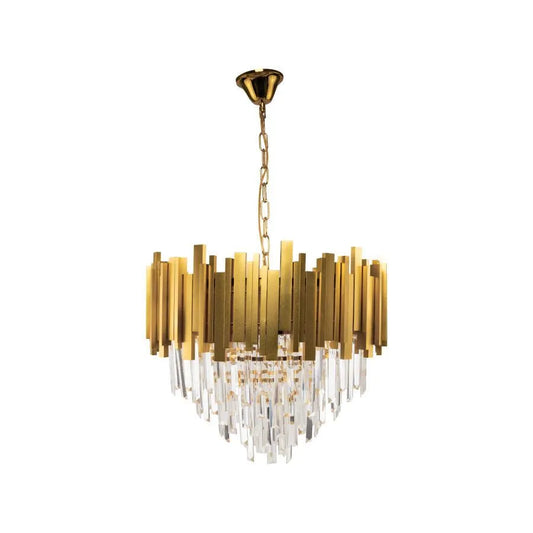 Casilio Chandelier, 11*E14, злато, метал и кристал