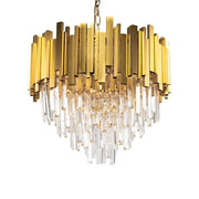 Casilio Chandelier, 11*E14, злато, метал и кристал