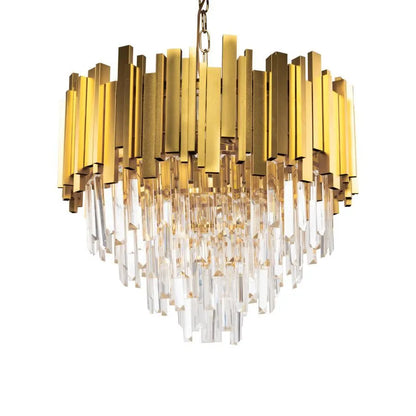 Casilio Chandelier, 11*E14, злато, метал и кристал