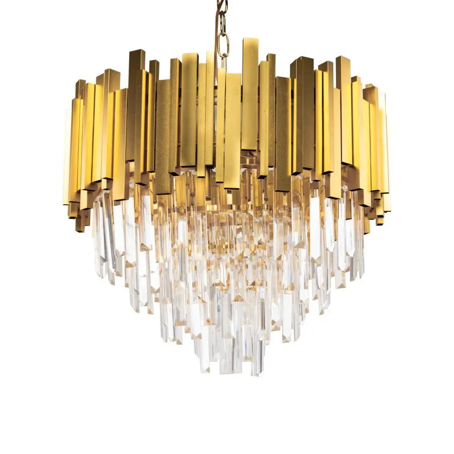 Casilio Chandelier, 11*E14, злато, метал и кристал