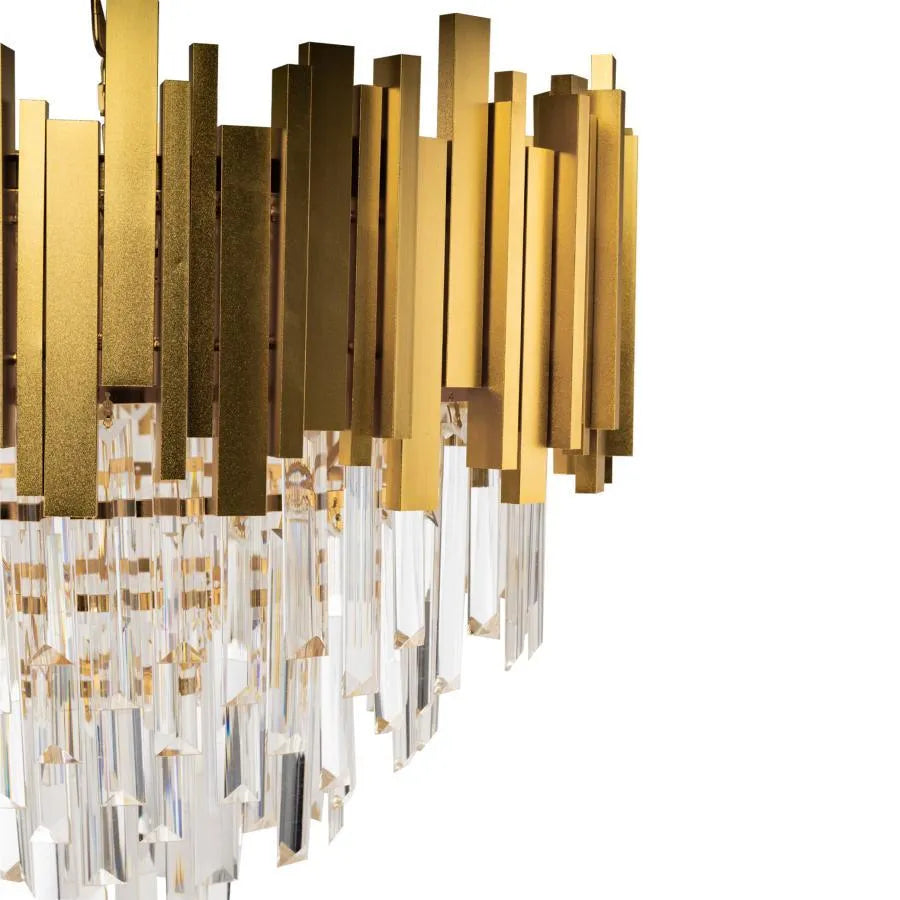 Casilio Chandelier, 11*E14, злато, метал и кристал