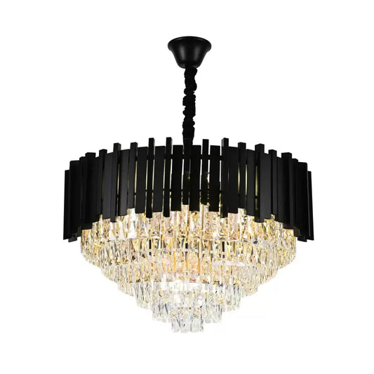 CHANDELIER CRYSTAL FRANCIS 10X E27 Black