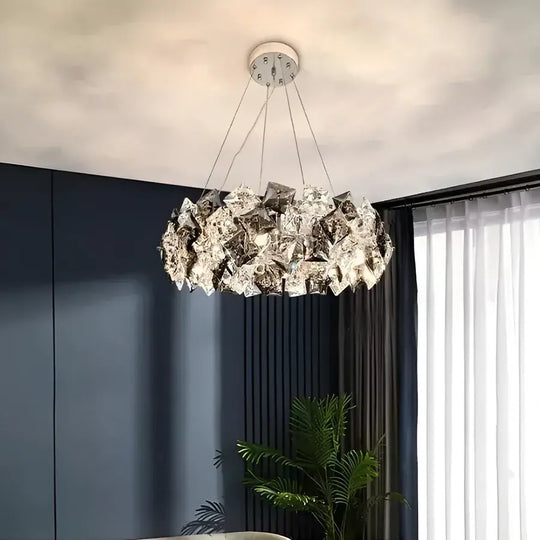 Hefe Crystal Candelabra 4x E27 Silver Crystal Candelabra Заглавие по подразбиране Alessandro Design