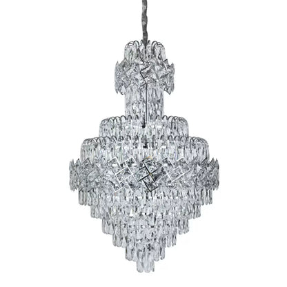 Crystal Crydelabru Windsor Grande Supremo 14xe14, диаметър 60x90 cm, гланцов хром, регулируема височина