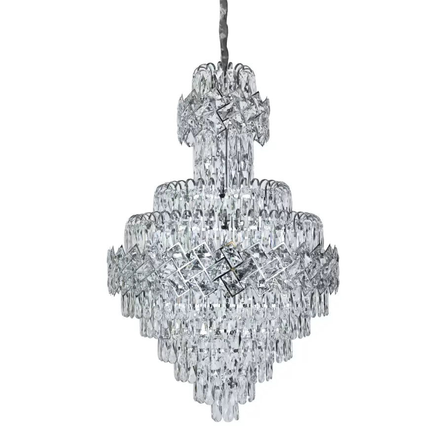 Crystal Crydelabru Windsor Grande Supremo 14xe14, диаметър 60x90 cm, гланцов хром, регулируема височина