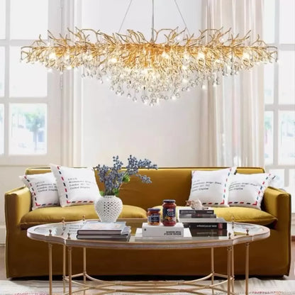CHANDELIER CRYSTAL KAISER 13X G9 Диаметър 120 см злато
