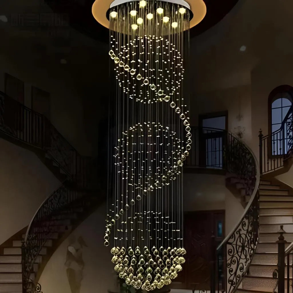 CHANDELIER CRYSTAL LED 70W Bellini Gold 50см