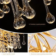 CHANDELIER CRYSTAL MUHAMMAD 10X G9 диаметър 80см злато